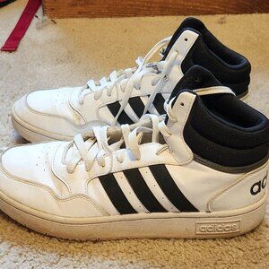 White Adidas High top Shoes